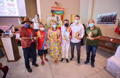 Arapiraquenses são destaque na premiação do Mestre Bumba, em Pilar