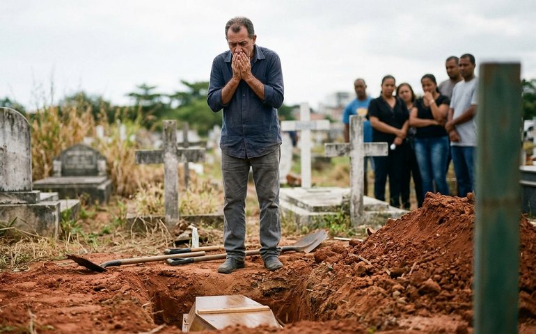 Filho descobre cadáver de um homem enterrado no lugar do de sua mãe, no Rio