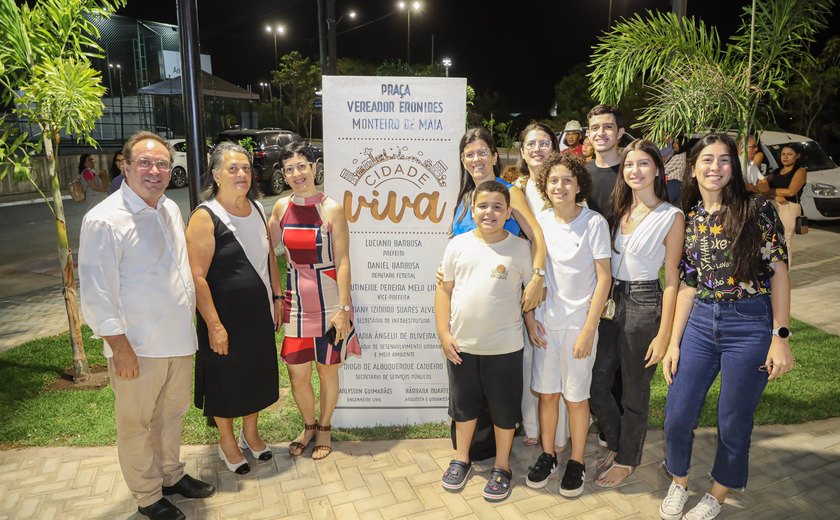 Ex-vereador é homenageado com entrega de espaço de convívio urbano em Arapiraca