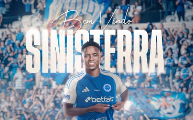 Cruzeiro anuncia a contratação por empréstimo do atacante Sinisterra até junho de 2026