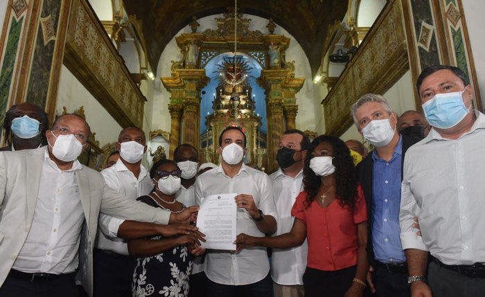 Estatuto foi regulamentado a Igreja do Rosário dos Pretos, no Pelourinho