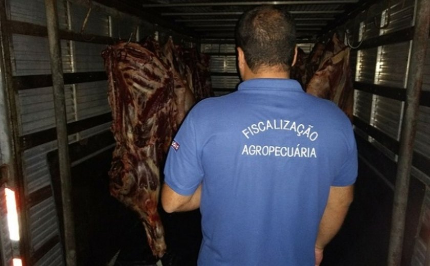 Carne de origem clandestina é apreendida em União dos Palmares