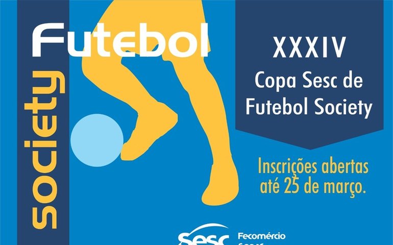 Sesc abre inscrições para a XXXIV Copa de Futebol Society