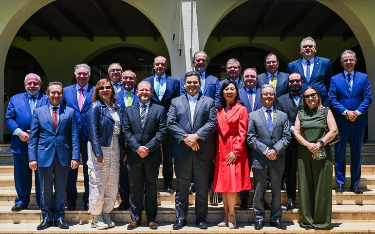 Fábio Bittencourt e presidentes de TJs participam de reunião com presidente do Senado, Davi Alcolumbre