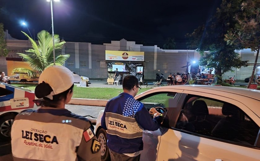 Operação Lei Seca realiza blitzes em Maceió e no Litoral Norte de Alagoas