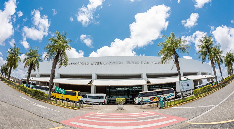 Aeroporto Internacional Zumbi dos Palmares. / Foto: Itawi Albuquerque.