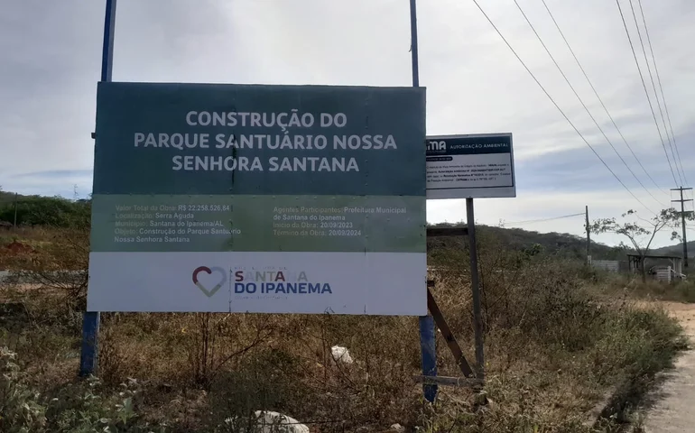 Maior obra de Santana do Ipanema está paralisada há mais de um ano