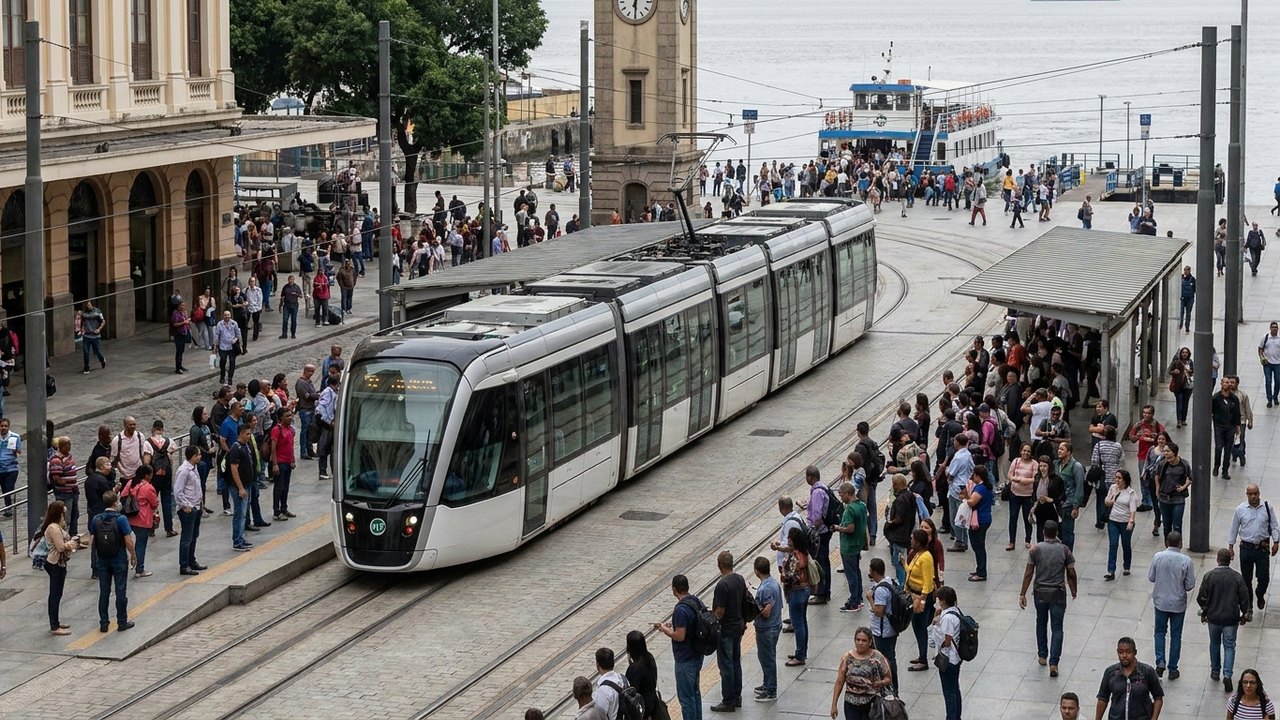 Ponto facultativo por jogo do Brasil altera circulação de trens, barcas e VLT no Rio
