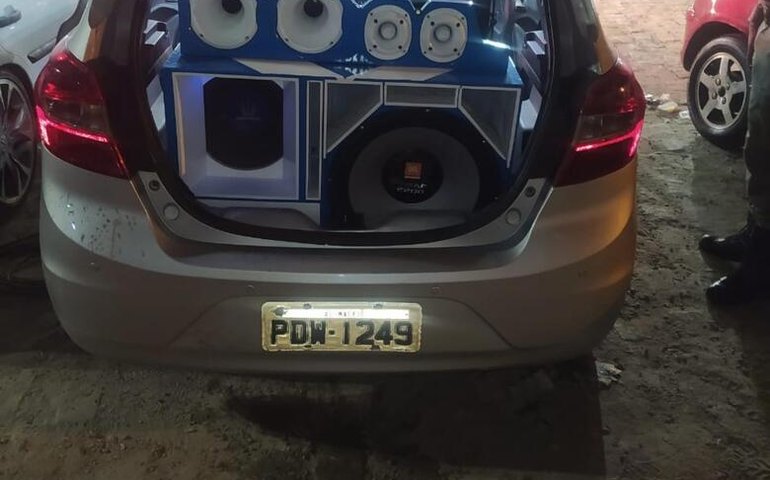 Três aparelhos sonoros são apreendidos em ações do programa Na Base do Sossego