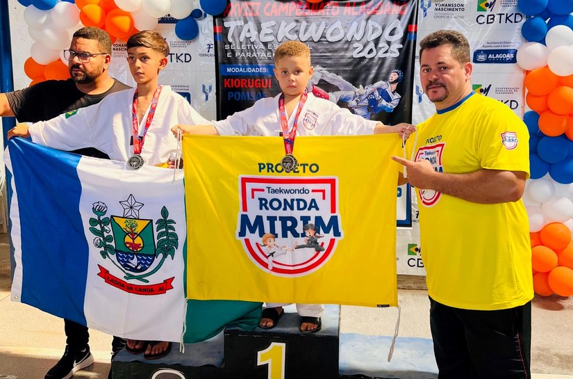 Atletas do Ronda Mirim conquistam medalhas no Campeonato Alagoano de Taekwondo 2025