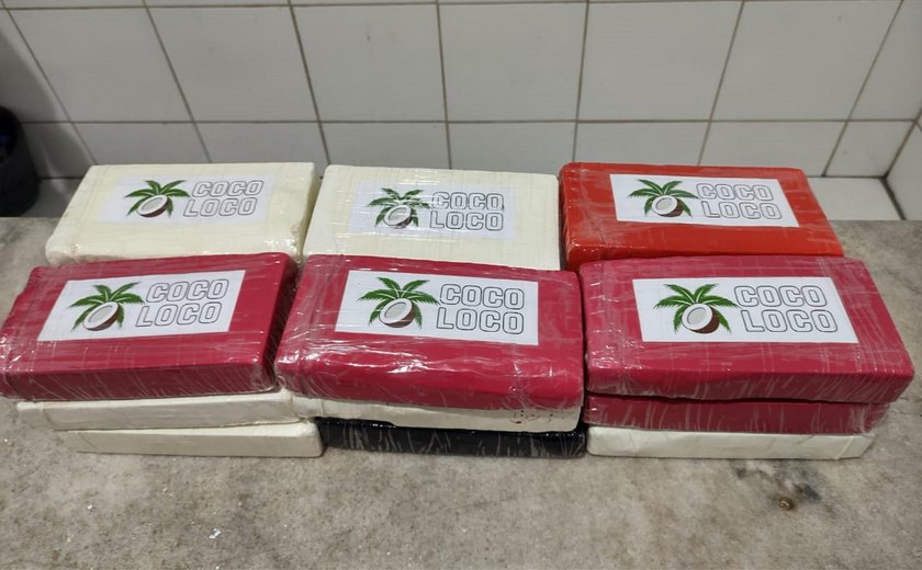 Ação integrada prende homem que trazia 19 quilos de cocaína de São Paulo para vender em Maceió