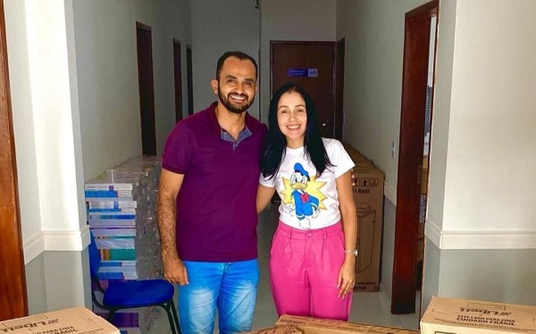 Mais uma escola da rede municipal de ensino de Novo Lino é beneficiada com novos equipamentos