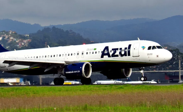 Avião Airbus A320 da Azul; empresa realiza os voos mais longos e mais curto dentro do Brasil Avião Airbus A320 da Azul; empresa realiza os voos mais longos e mais curto dentro do Brasil