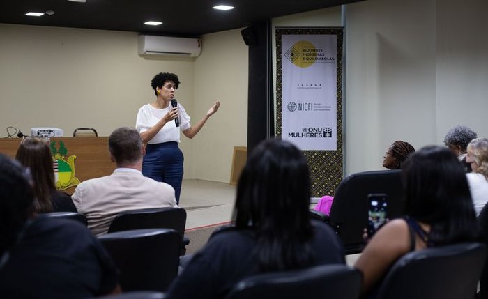 Ana Claudia Pereira diz que a ONU Mulheres - Brasil tem atuado em conjunto com as parlamentares da bancada feminina no Congresso Ana Claudia Pereira diz que a ONU Mulheres - Brasil tem atuado em conjunto com as parlamentares da bancada feminina no Congresso
