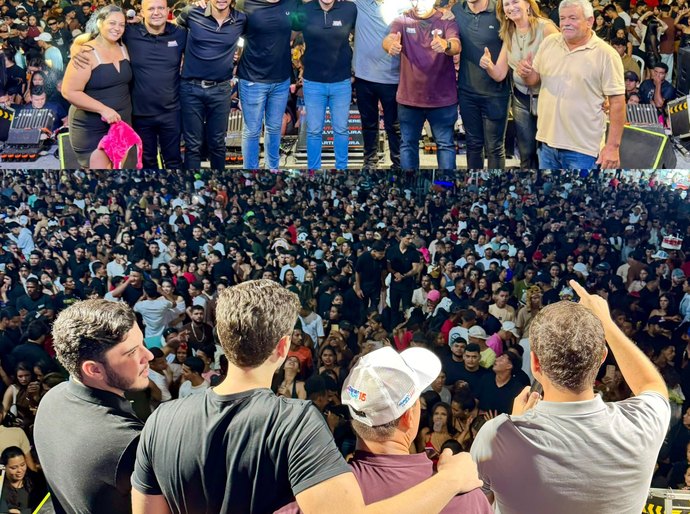 Fernando Pereira e Álvaro Lira reúnem multidão de todo o estado na Festa da Vitória em Junqueiro