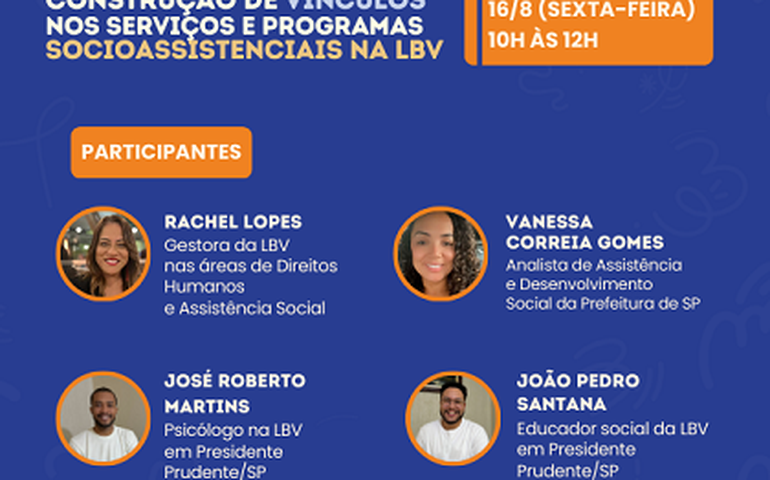 Construção de vínculos em serviços e programas socioassistenciais será tema de MesaCast