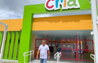 Prefeito de Branquinha acompanha reta final da construção da Creche CRIA