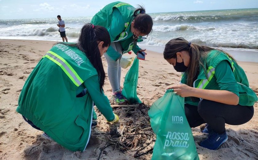 Prefeitura faz parceria com Praia Limpa e retira mais de 80 kg de lixo de Cruz das Almas