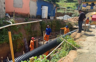 Brota na Grota avança com obras do Parque Linear em comunidade do Biu