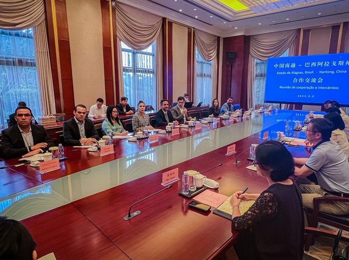 Paulo se reúne com líderes de Nantong para superar R$ 600 milhões investidos por chineses em 2022