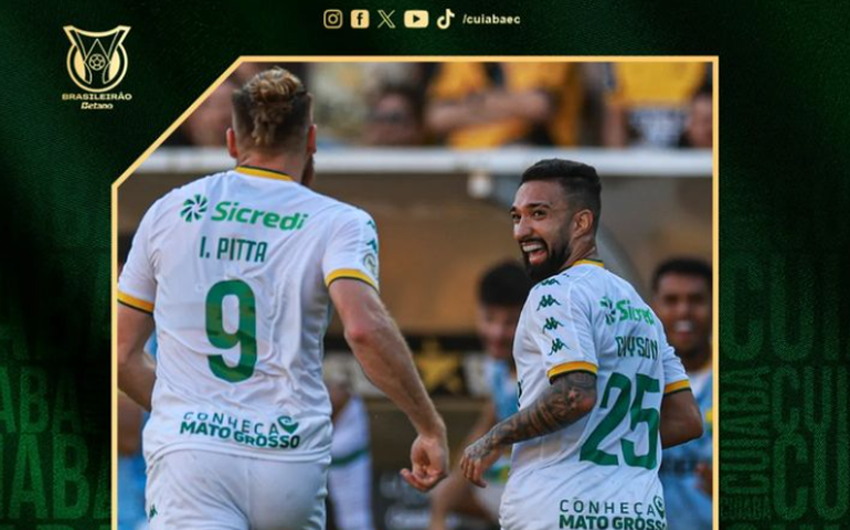 Cuiabá desencanta, faz 5 a 2 no Criciúma e vence a primeira no Brasileirão