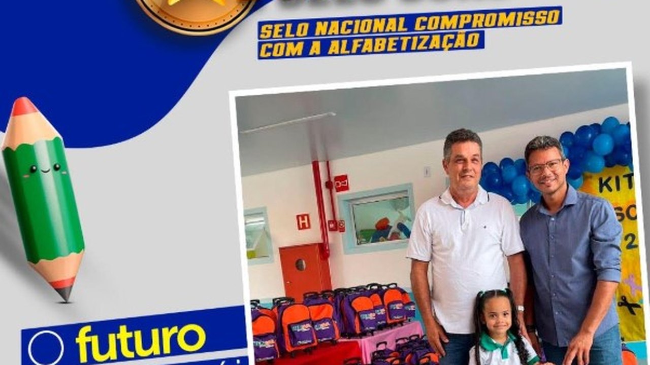 Educação de Branquinha conquista Selo Ouro do Compromisso Nacional da Alfabetização