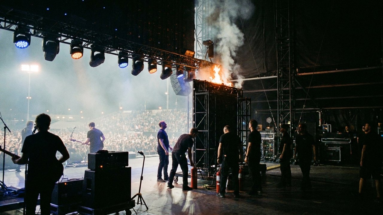 Parte de estrutura do palco pega fogo durante show do Evanescence nos EUA