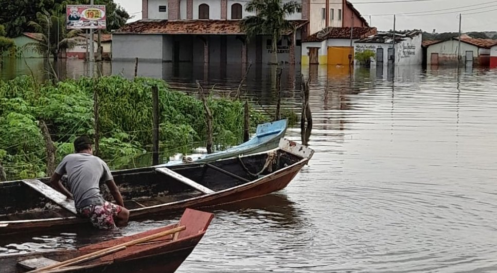 Cheia do Rio São Francisco é impactada com aumento da vazão na Hidrelétrica de Xingó para 4 mil metros cúbicos / Foto: Foto: Deivide Sacramento/TV Atalaia