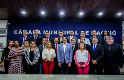 Prefeito Rui Palmeira participa da inauguração da nova sede da Câmara de Maceió