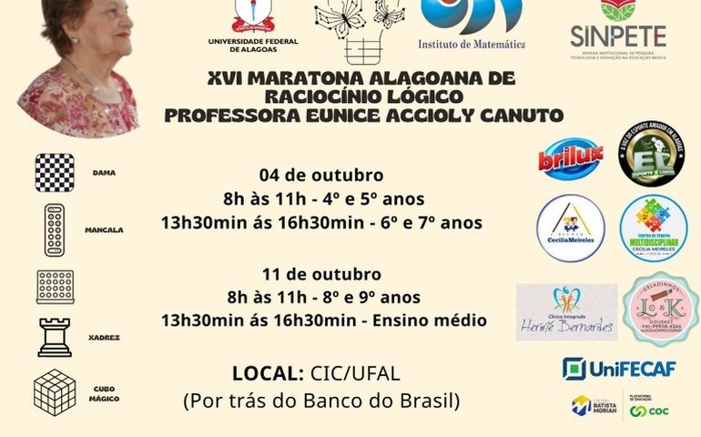 Ufal promove em outubro 16ª Maratona Alagoana de Lógica