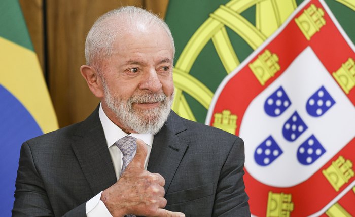 O presidente Luiz Inácio Lula da Silva durante entrevista coletiva O presidente Luiz Inácio Lula da Silva durante entrevista coletiva