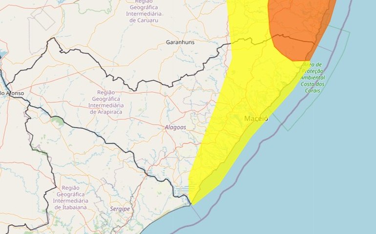 Veja como fica a previsão do tempo para o início de semana no Agreste de Alagoas