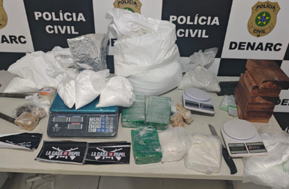 5kg de drogas / Foto: Reprodução: Foto SSP