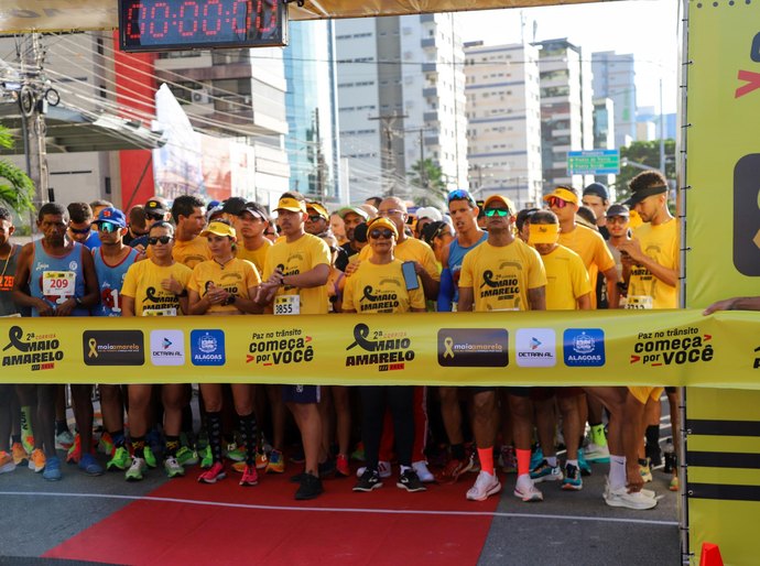 Com 4 mil vagas, Detran abre inscrições da 3ª Corrida Maio Amarelo nesta quinta (17)