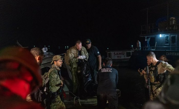 Chegada de restos mortais em Atalaia do Norte (AM)