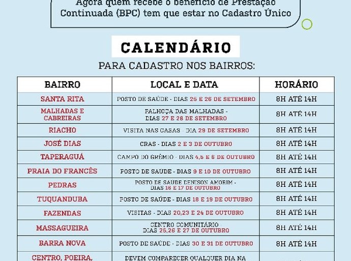 Idosos que recebem o BPC em Marechal devem se inscrever no Cadastro Único dos Programas Sociais