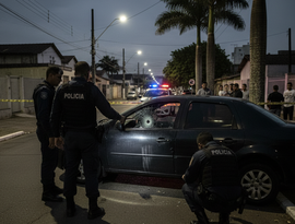Passageiro de aplicativo é baleado durante tentativa de homicídio nesta madrugada na parte alta de Maceió
