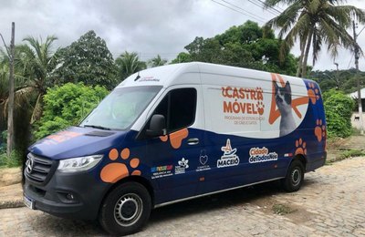 Equipe do Castramóvel fará atendimento de cães e gatos dos moradores de Fernão Velho