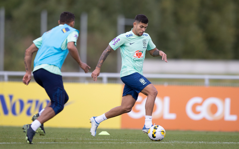 Machucado, Bruno Guimarães é cortado da seleção brasileira e volta à Inglaterra