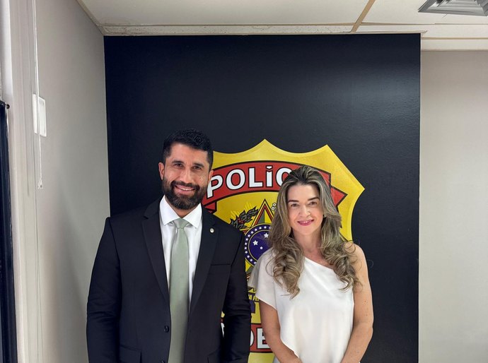 Deputado Fabio Costa recebe nova superintendente da PF em Alagoas
