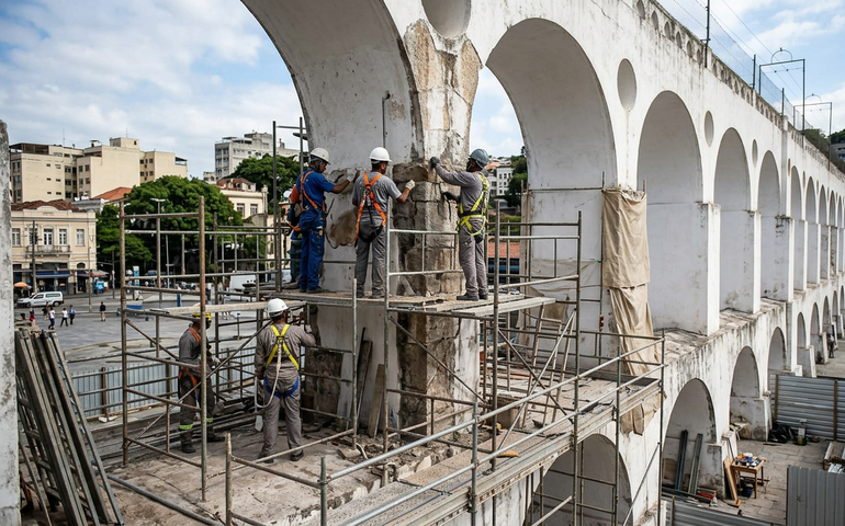 Arcos da Lapa passam por nova restauração com investimento de R$ 1,7 milhão