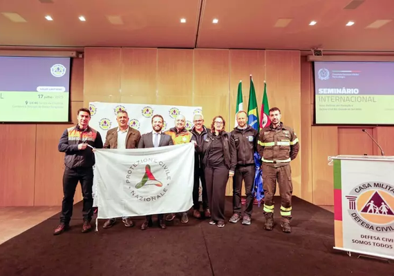 Defesa Civil da Itália conclui missão de intercâmbio no RS