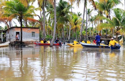 Defesa Civil emite alerta sobre risco de inundações para Marechal Deodoro