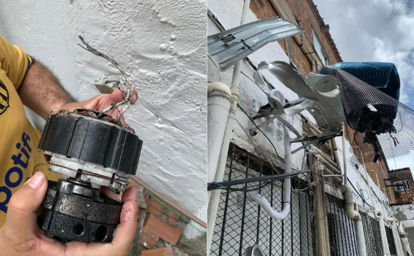 Trabalhador fica ferido após ar-condicionado explodir durante manutenção