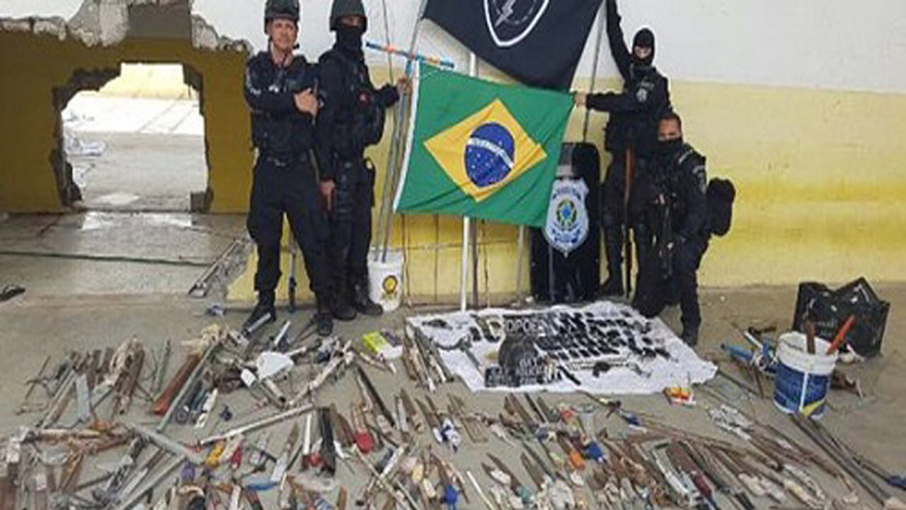 Força-tarefa apreende 30 celulares em operação na penitenciária de Alcaçuz