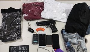 Homem é preso após roubar carro de motorista de aplicativo em Aracaju / Foto: Foto: Polícia Militar/SE