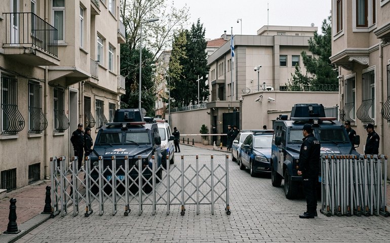 Área do consulado de Israel em Istambul permanece isolada pela polícia