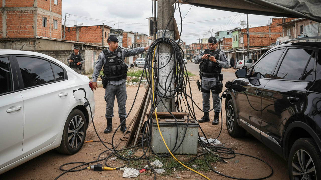 Carros elétricos entram na mira do tráfico no Rio; pontos de recarga clandestina já aparecem em comunidades