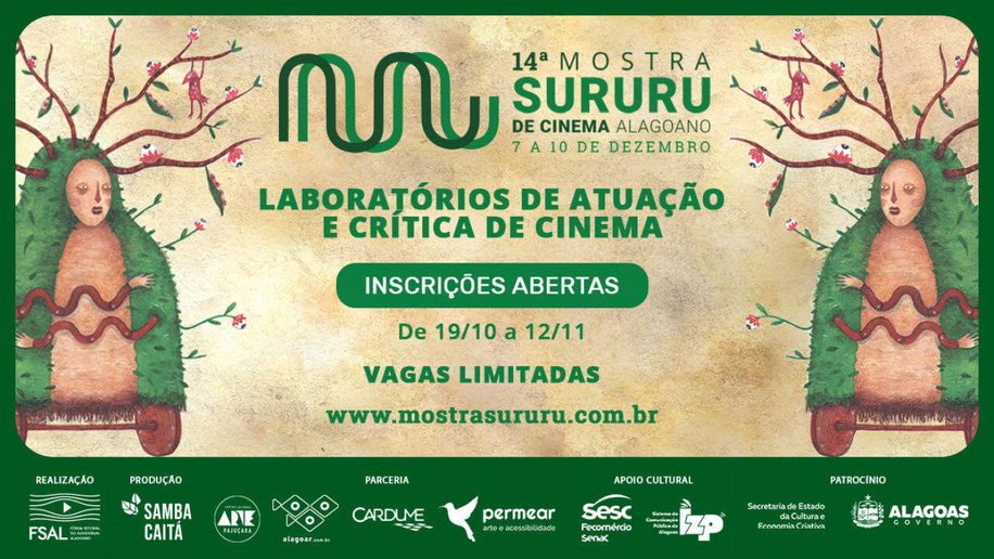 Mostra Sururu abre inscrições para laboratórios de atuação e crítica de cinema