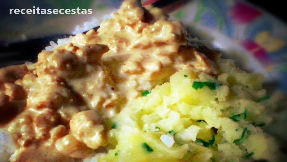 Camarão ao creme